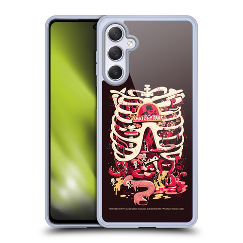 Rick And Morty Season 1 & 2 Graphics Anatomy Park Soft Gel Case for Samsung Galaxy M54 5G