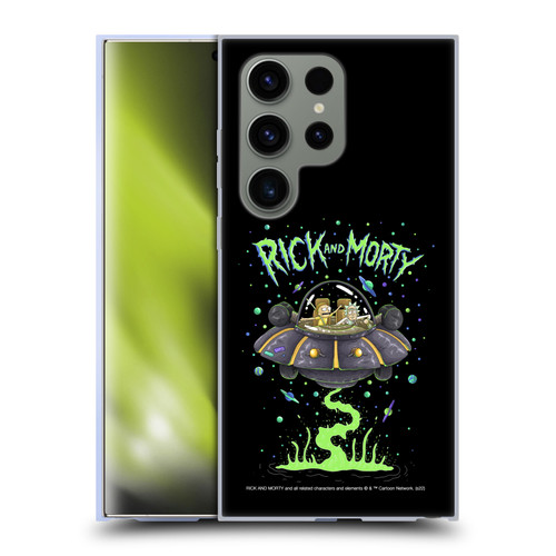 Rick And Morty Season 1 & 2 Graphics The Space Cruiser Soft Gel Case for Samsung Galaxy S24 Ultra 5G