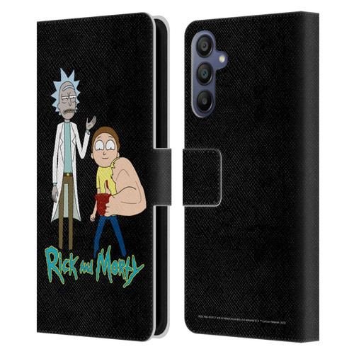 Rick And Morty Season 3 Character Art Rick and Morty Leather Book Wallet Case Cover For Samsung Galaxy A15