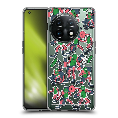 Rick And Morty Season 3 Character Art Pickle Rick Stickers Print Soft Gel Case for OnePlus 11 5G