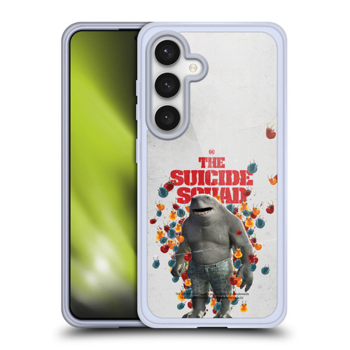 The Suicide Squad 2021 Character Poster King Shark Soft Gel Case for Samsung Galaxy S24 5G