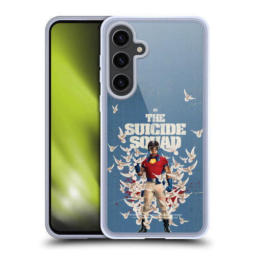 The Suicide Squad 2021 Character Poster Peacemaker Soft Gel Case for Samsung Galaxy S24+ 5G