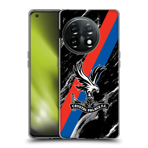 Crystal Palace FC Crest Black Marble Soft Gel Case for OnePlus 11 5G