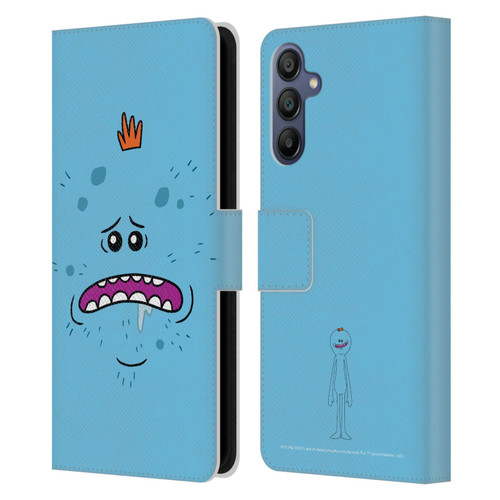 Rick And Morty Season 4 Graphics Mr. Meeseeks Leather Book Wallet Case Cover For Samsung Galaxy A15