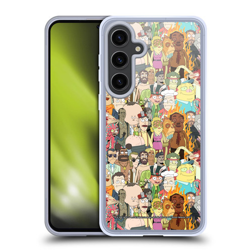 Rick And Morty Season 3 Graphics Interdimensional Space Cable Soft Gel Case for Samsung Galaxy S24+ 5G & MagSafe