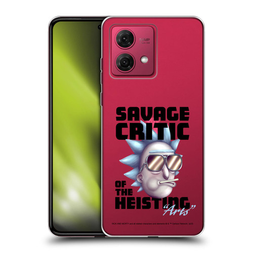 Rick And Morty Season 4 Graphics Savage Critic Soft Gel Case for Motorola Moto G84 5G