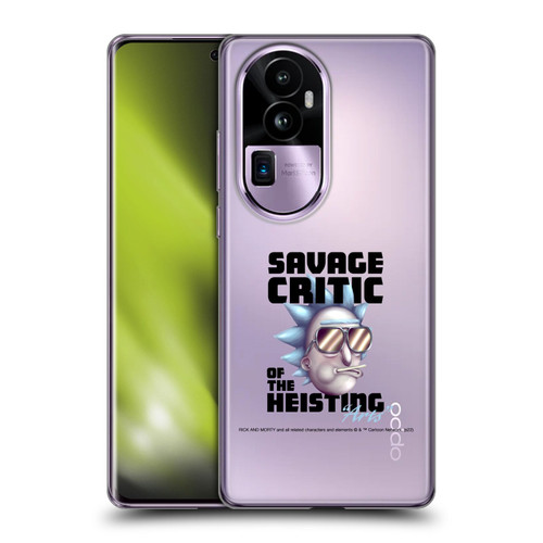 Rick And Morty Season 4 Graphics Savage Critic Soft Gel Case for OPPO Reno10 Pro+