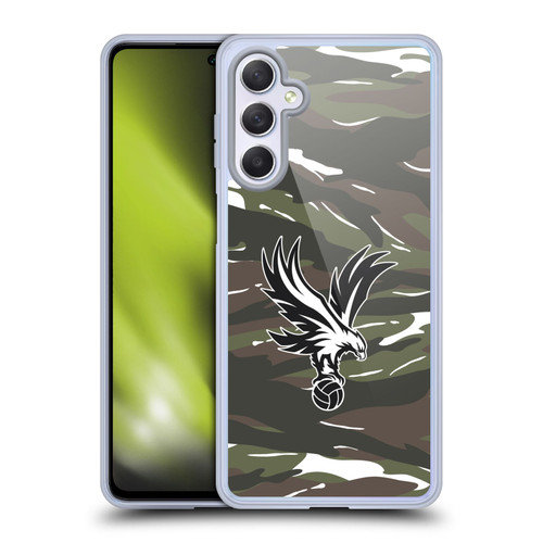 Crystal Palace FC Crest Woodland Camouflage Soft Gel Case for Samsung Galaxy M54 5G