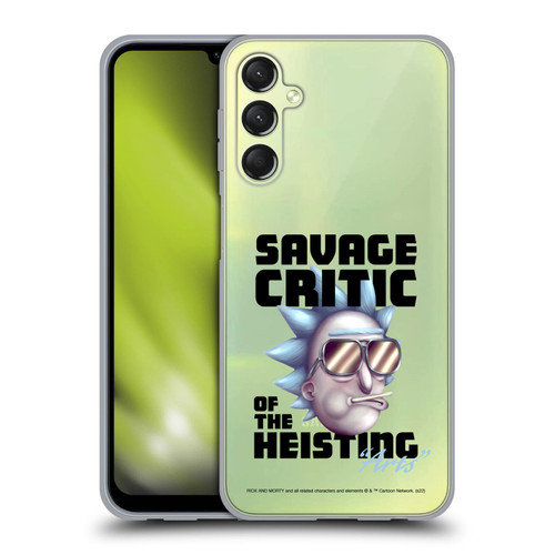 Rick And Morty Season 4 Graphics Savage Critic Soft Gel Case for Samsung Galaxy A24 4G / Galaxy M34 5G