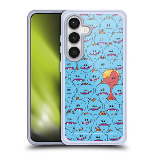 Rick And Morty Season 4 Graphics Mr. Meeseeks Pattern Soft Gel Case for Samsung Galaxy S24 5G