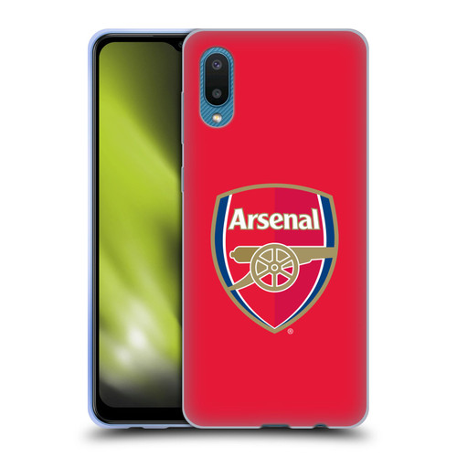 Arsenal FC Crest 2 Full Colour Red Soft Gel Case for Samsung Galaxy A02/M02 (2021)