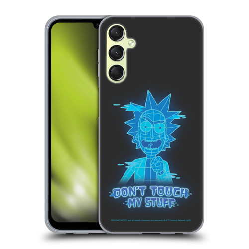 Rick And Morty Season 5 Graphics Don't Touch My Stuff Soft Gel Case for Samsung Galaxy A24 4G / Galaxy M34 5G