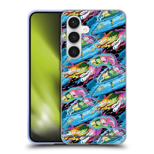 Rick And Morty Season 5 Graphics Warp Pattern Soft Gel Case for Samsung Galaxy S24 5G