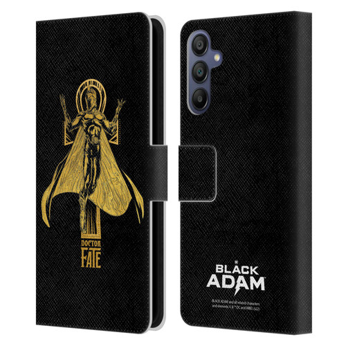 Black Adam Graphics Doctor Fate Leather Book Wallet Case Cover For Samsung Galaxy A15
