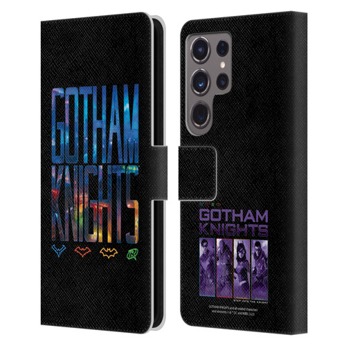 Gotham Knights Character Art Logo Leather Book Wallet Case Cover For Samsung Galaxy S24 Ultra 5G