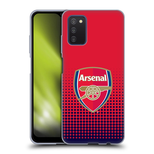 Arsenal FC Crest 2 Fade Soft Gel Case for Samsung Galaxy A03s (2021)