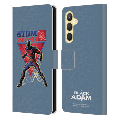 Black Adam Graphics Atom Smasher Leather Book Wallet Case Cover For Samsung Galaxy S23 FE 5G
