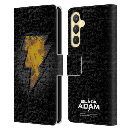 Black Adam Graphics Icon Leather Book Wallet Case Cover For Samsung Galaxy S23 FE 5G