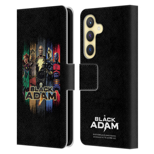 Black Adam Graphics Group Leather Book Wallet Case Cover For Samsung Galaxy S24 5G