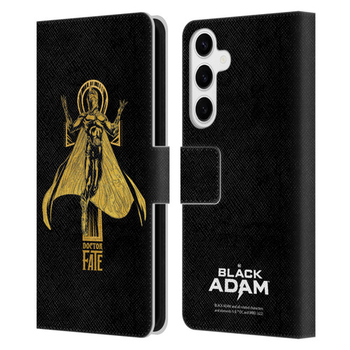 Black Adam Graphics Doctor Fate Leather Book Wallet Case Cover For Samsung Galaxy S24+ 5G