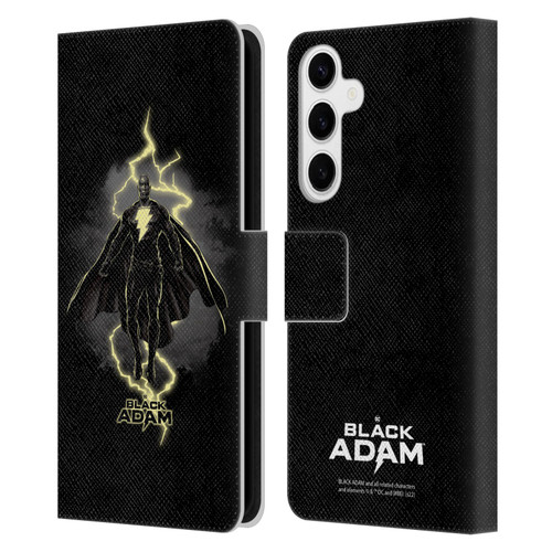 Black Adam Graphics Lightning Leather Book Wallet Case Cover For Samsung Galaxy S24+ 5G