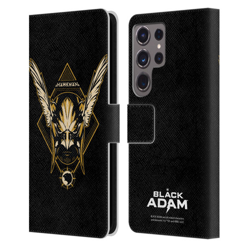 Black Adam Graphics Hawkman Leather Book Wallet Case Cover For Samsung Galaxy S24 Ultra 5G