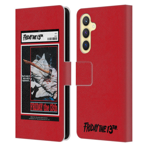 Friday the 13th 1980 Graphics Poster 2 Leather Book Wallet Case Cover For Samsung Galaxy S23 FE 5G