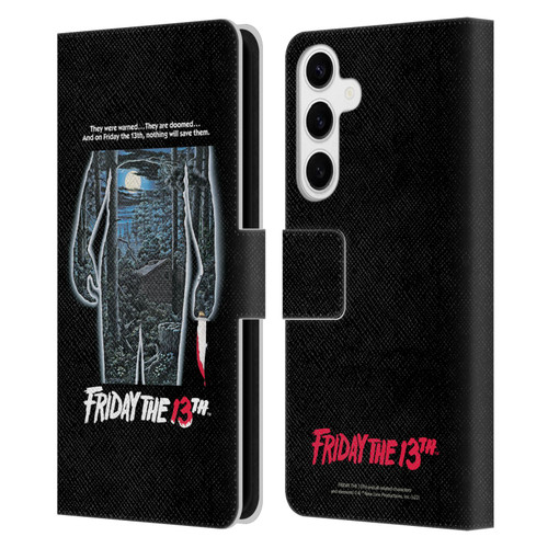 Friday the 13th 1980 Graphics Poster Leather Book Wallet Case Cover For Samsung Galaxy S24+ 5G