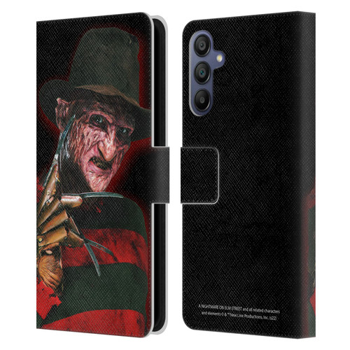 A Nightmare On Elm Street 2 Freddy's Revenge Graphics Key Art Leather Book Wallet Case Cover For Samsung Galaxy A15