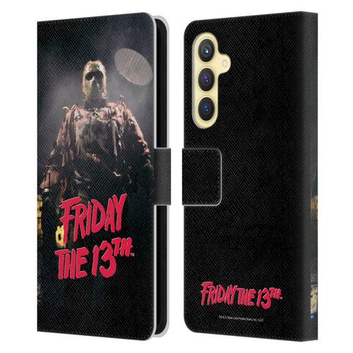 Friday the 13th: Jason X Graphics Jason Voorhees Leather Book Wallet Case Cover For Samsung Galaxy S23 FE 5G