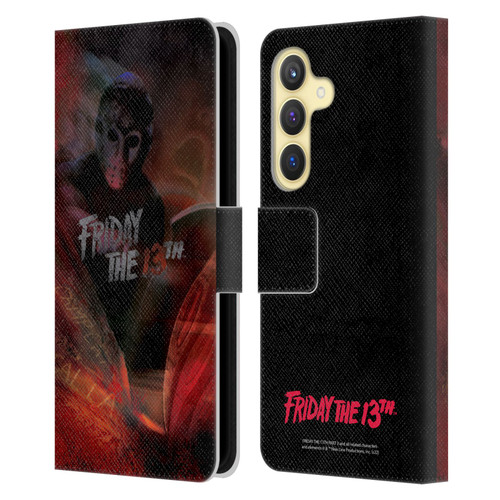 Friday the 13th Part III Key Art Poster Leather Book Wallet Case Cover For Samsung Galaxy S24 5G