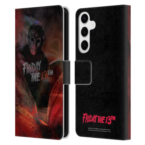 Friday the 13th Part III Key Art Poster Leather Book Wallet Case Cover For Samsung Galaxy S24+ 5G