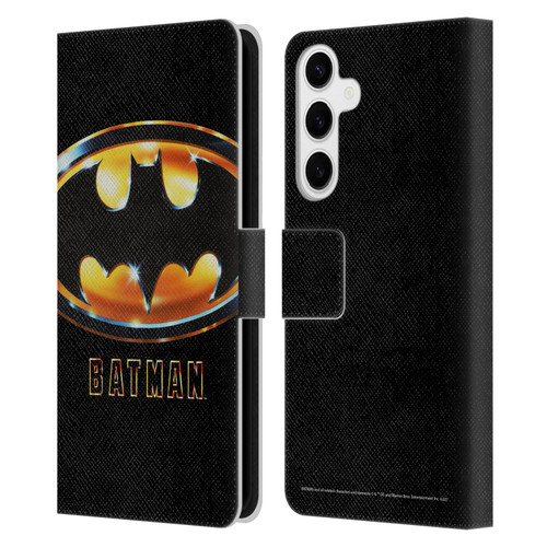 Batman (1989) Key Art Poster Leather Book Wallet Case Cover For Samsung Galaxy S24+ 5G