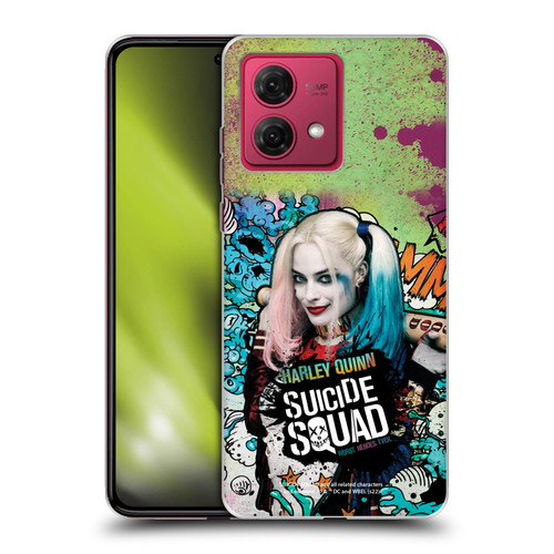 Suicide Squad 2016 Graphics Harley Quinn Poster Soft Gel Case for Motorola Moto G84 5G
