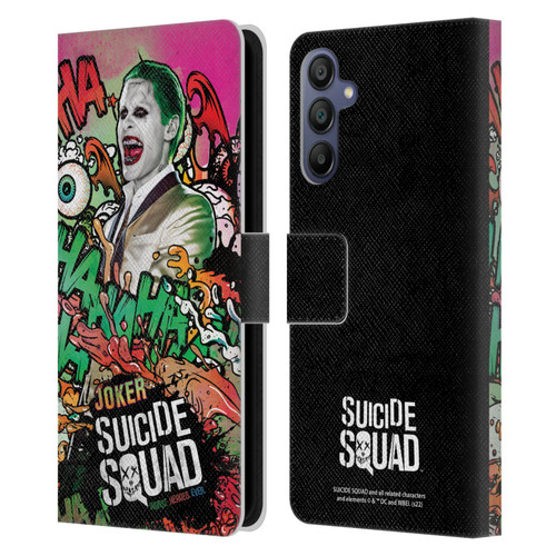 Suicide Squad 2016 Graphics Joker Poster Leather Book Wallet Case Cover For Samsung Galaxy A15