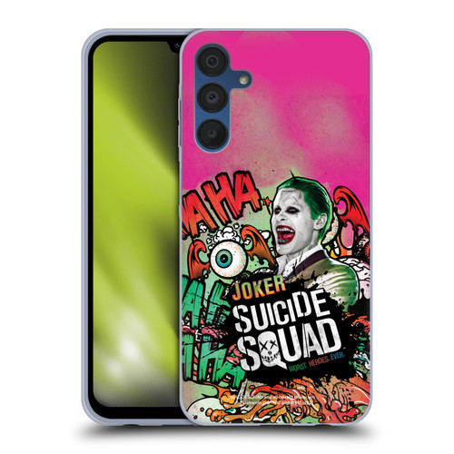 Suicide Squad 2016 Graphics Joker Poster Soft Gel Case for Samsung Galaxy A15 & MagSafe