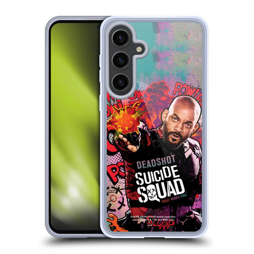 Suicide Squad 2016 Graphics Deadshot Poster Soft Gel Case for Samsung Galaxy S24+ 5G & MagSafe