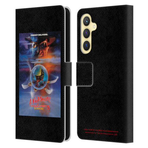 A Nightmare On Elm Street: The Dream Child Graphics Poster Leather Book Wallet Case Cover For Samsung Galaxy S23 FE 5G