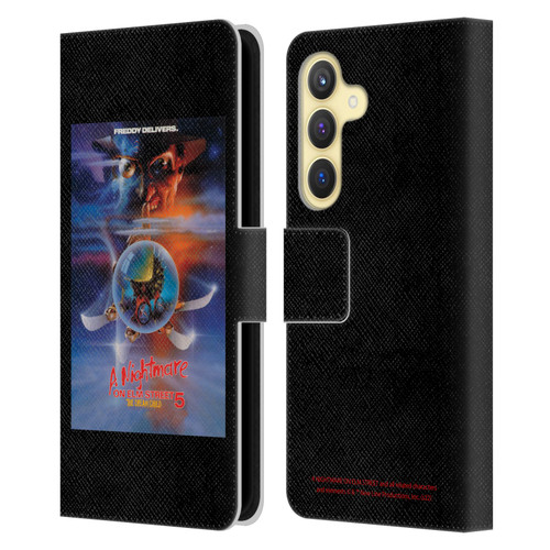 A Nightmare On Elm Street: The Dream Child Graphics Poster Leather Book Wallet Case Cover For Samsung Galaxy S24 5G