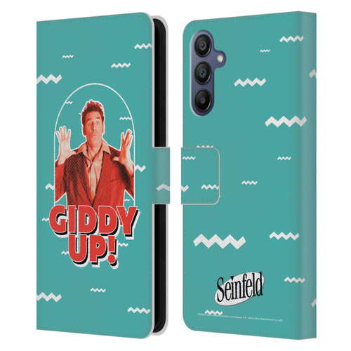 Seinfeld Graphics Giddy Up! Leather Book Wallet Case Cover For Samsung Galaxy A15