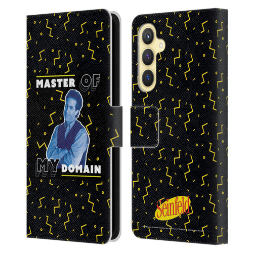 Seinfeld Graphics Master Of My Domain Leather Book Wallet Case Cover For Samsung Galaxy S23 FE 5G