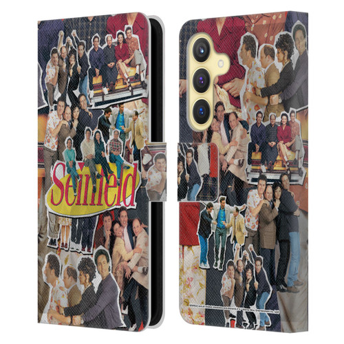 Seinfeld Graphics Collage Leather Book Wallet Case Cover For Samsung Galaxy S24 5G