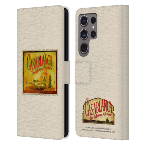 Casablanca Graphics Poster Leather Book Wallet Case Cover For Samsung Galaxy S24 Ultra 5G