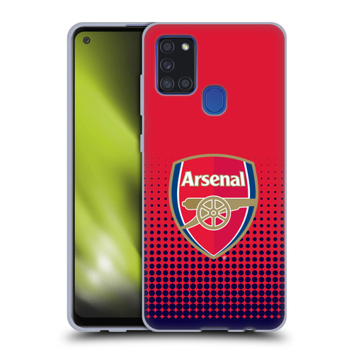 Arsenal FC Crest 2 Fade Soft Gel Case for Samsung Galaxy A21s (2020)