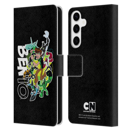 Ben 10: Omniverse Graphics Character Art Leather Book Wallet Case Cover For Samsung Galaxy S24+ 5G