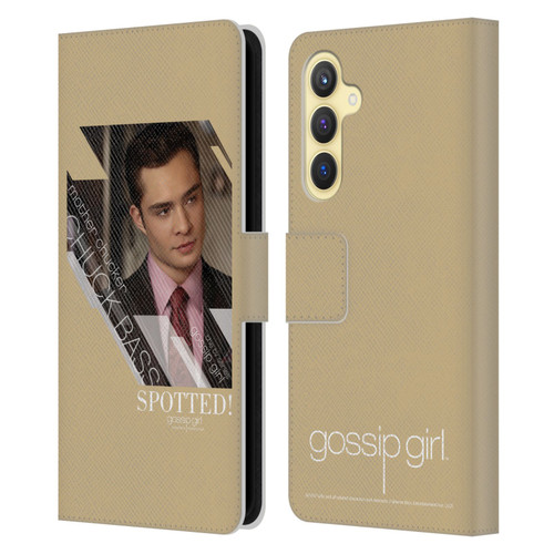 Gossip Girl Graphics Chuck Leather Book Wallet Case Cover For Samsung Galaxy S23 FE 5G
