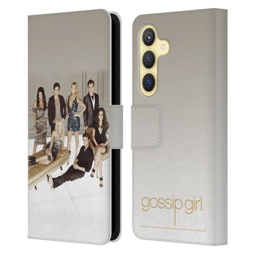 Gossip Girl Graphics Poster Leather Book Wallet Case Cover For Samsung Galaxy S24 5G