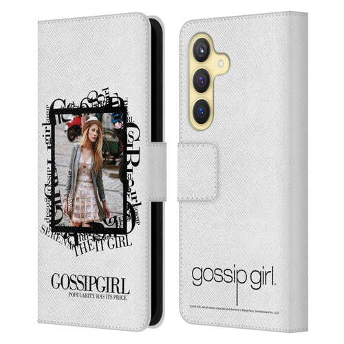 Gossip Girl Graphics Serena Leather Book Wallet Case Cover For Samsung Galaxy S24 5G
