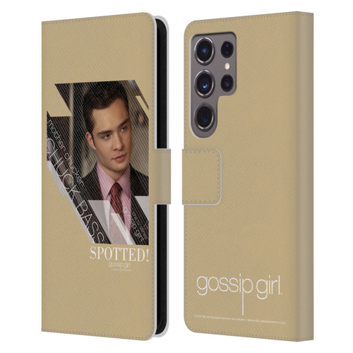 Gossip Girl Graphics Chuck Leather Book Wallet Case Cover For Samsung Galaxy S24 Ultra 5G