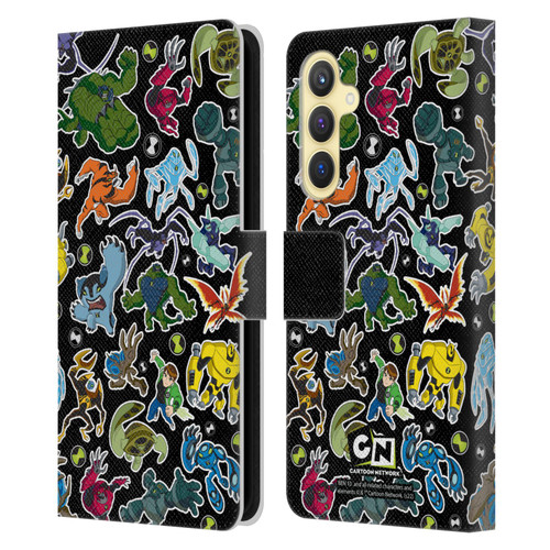 Ben 10: Ultimate Alien Graphics Alien Pattern Leather Book Wallet Case Cover For Samsung Galaxy S23 FE 5G